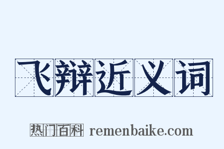 飞辩近义词是什么意思的图片